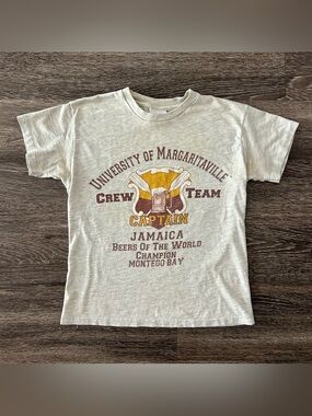 Vintage Jimmy Buffet Margaritaville Jamaica Graphic T-Shirt Size XS 90s Y2K Crew